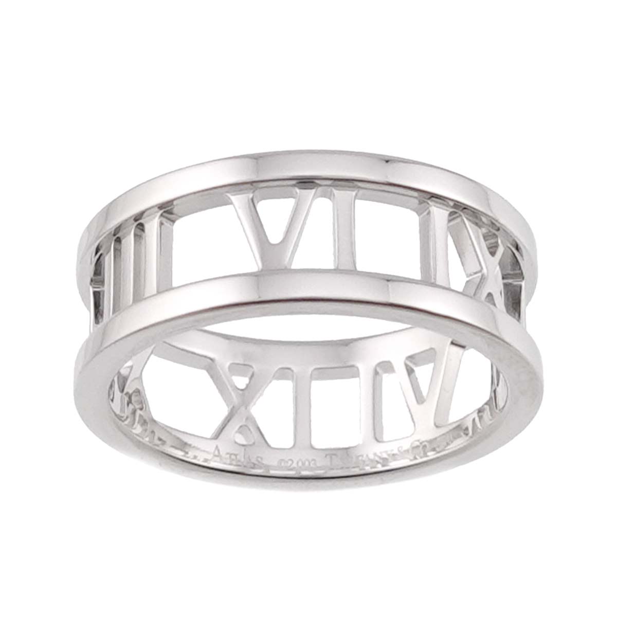 Atlas Diamond Ring 18K White Gold 750 size5.5-5.75(US)