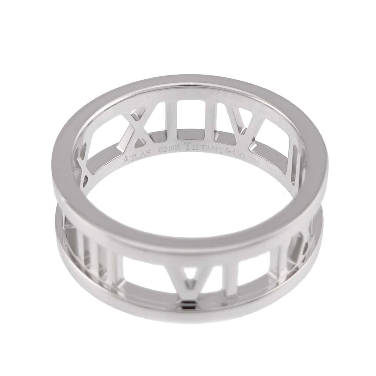 Atlas Diamond Ring 18K White Gold 750 size5.5-5.75(US)