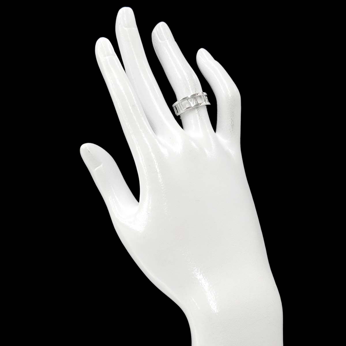 Atlas Diamond Ring 18K White Gold 750 size5.5-5.75(US)