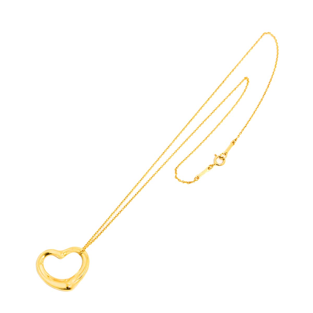 Open Heart Necklace 18K Yellow Gold 750