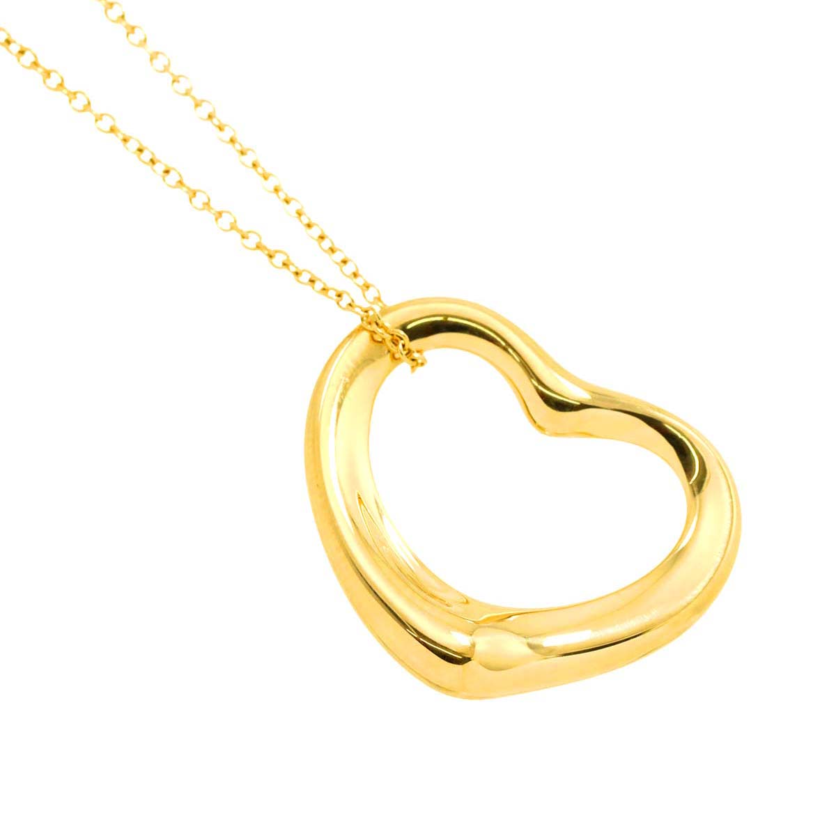 Open Heart Necklace 18K Yellow Gold 750