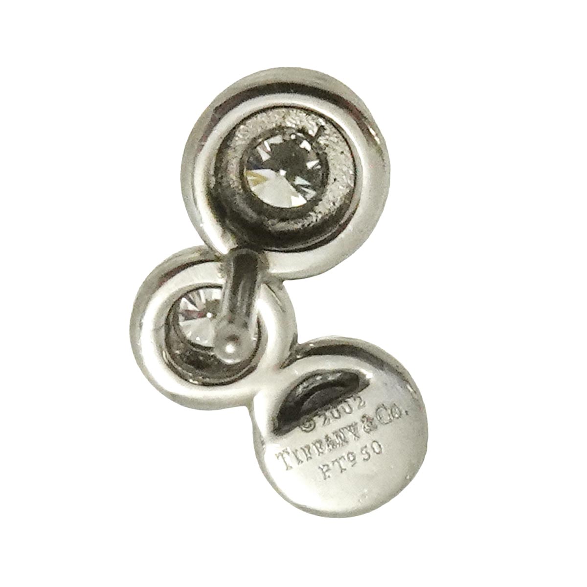 Bubble Diamond Earrings Pierced Pt