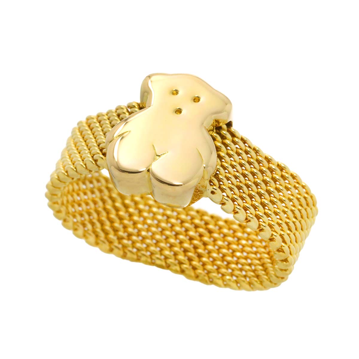 Bear motif Ring 18K YG 750 Size6.25-6.5(US)