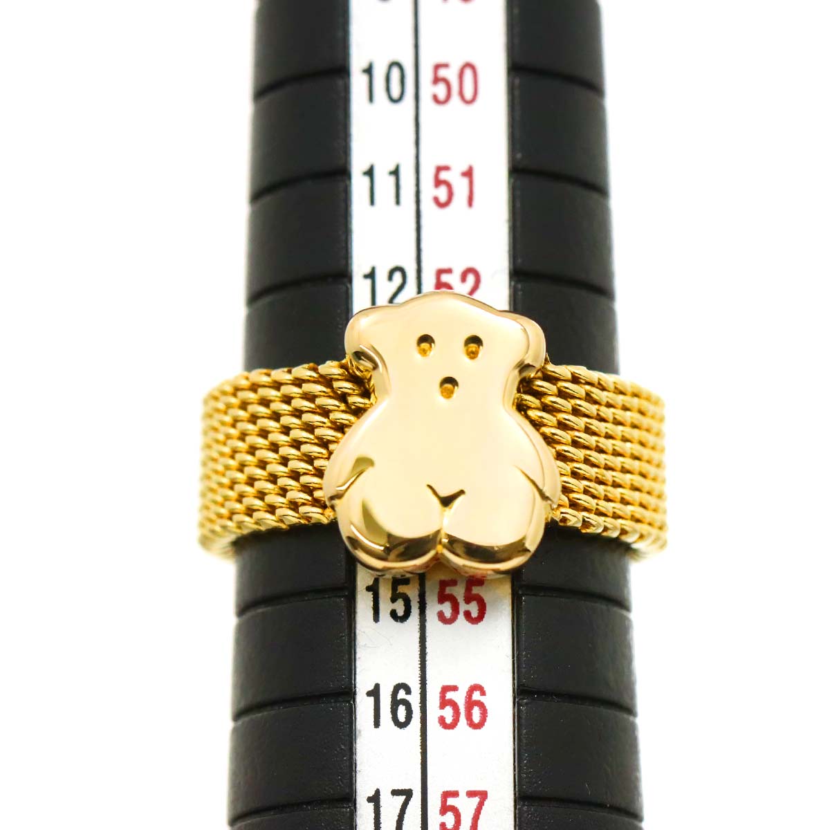Bear motif Ring 18K YG 750 Size6.25-6.5(US)