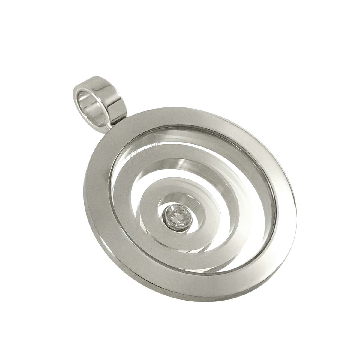 Happy Spirit Pendant Top 18K White gold 750