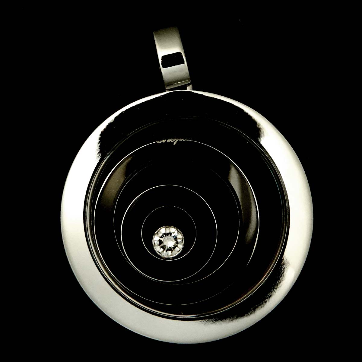 Happy Spirit Pendant Top 18K White gold 750