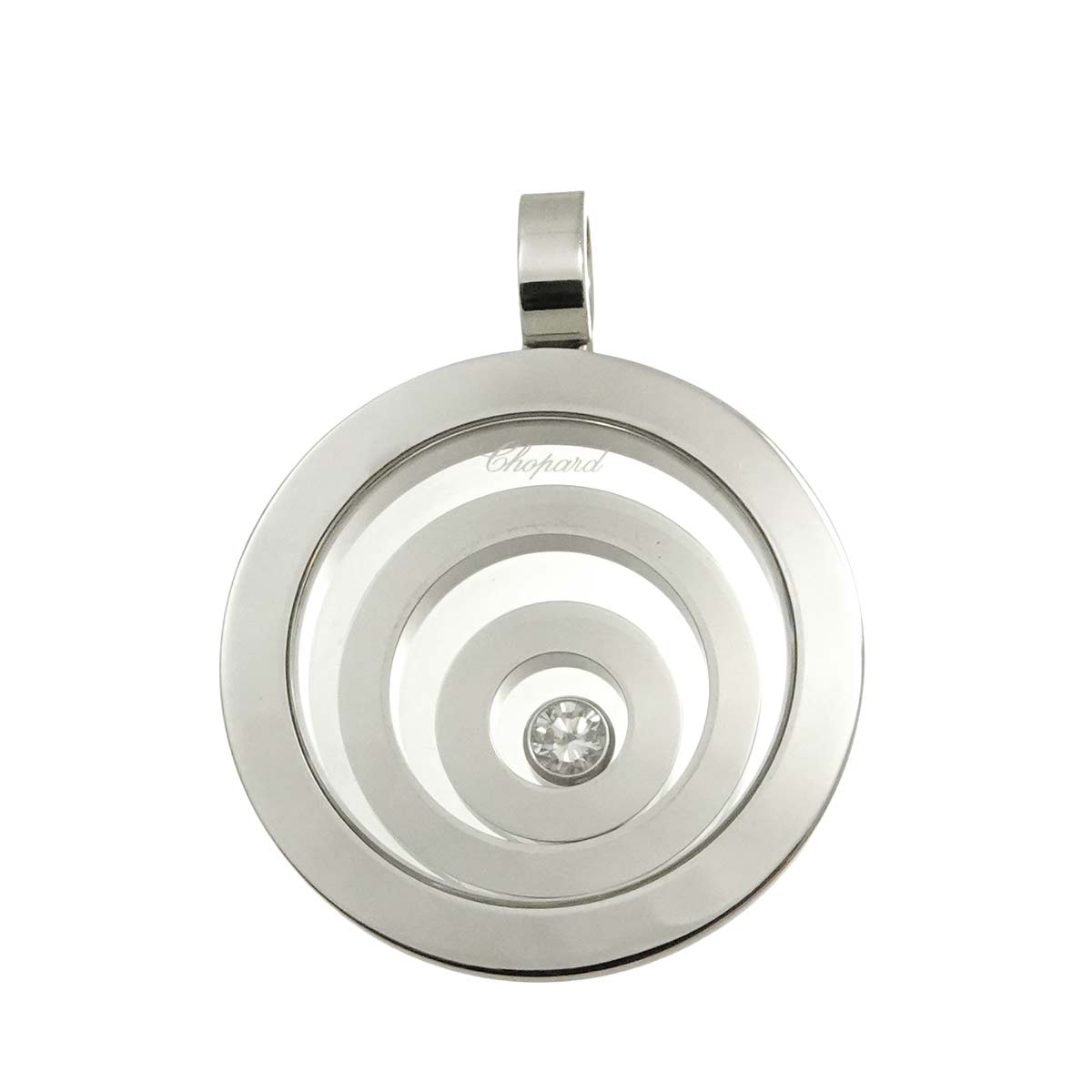 Happy Spirit Pendant Top 18K White gold 750