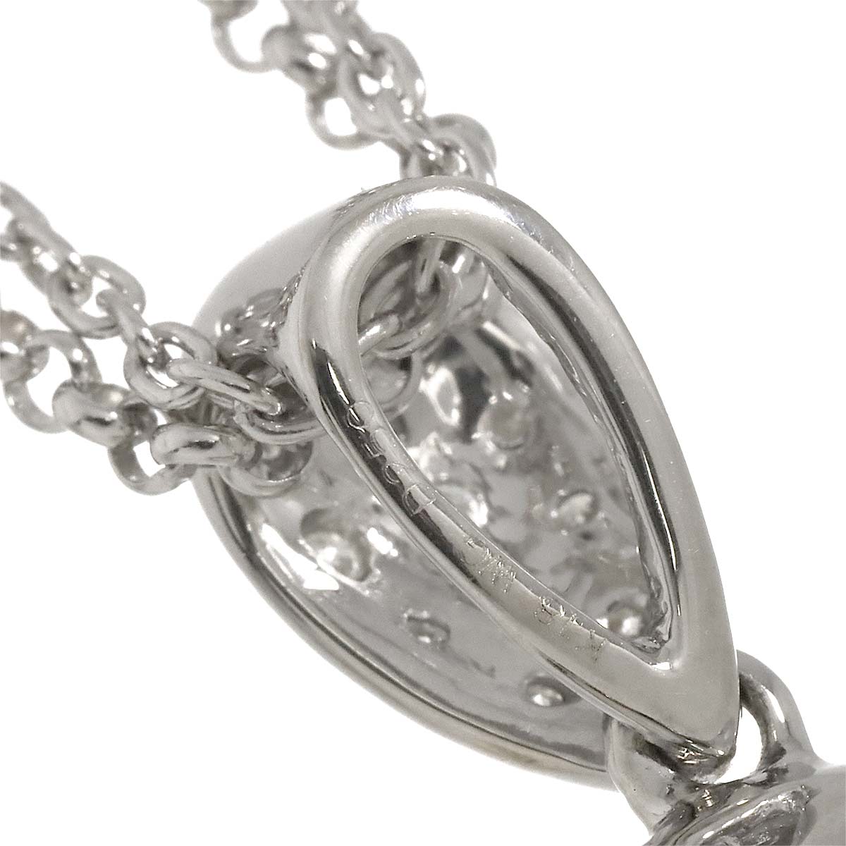 Diamond 2.50ct Necklace 18K WG White Gold 750