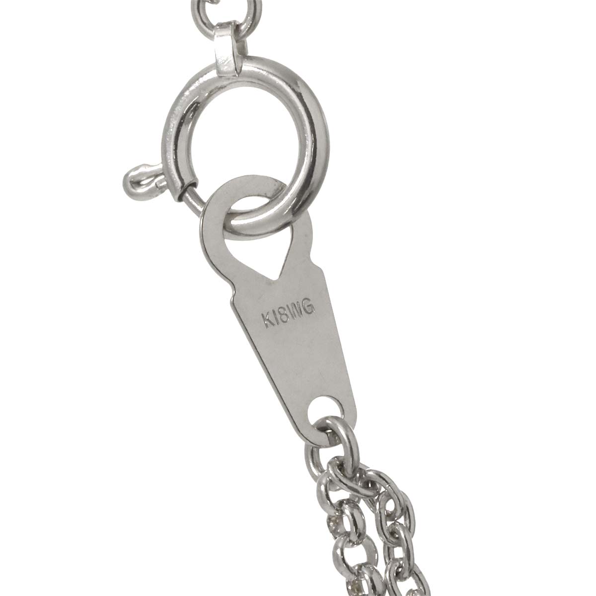 Diamond 2.50ct Necklace 18K WG White Gold 750