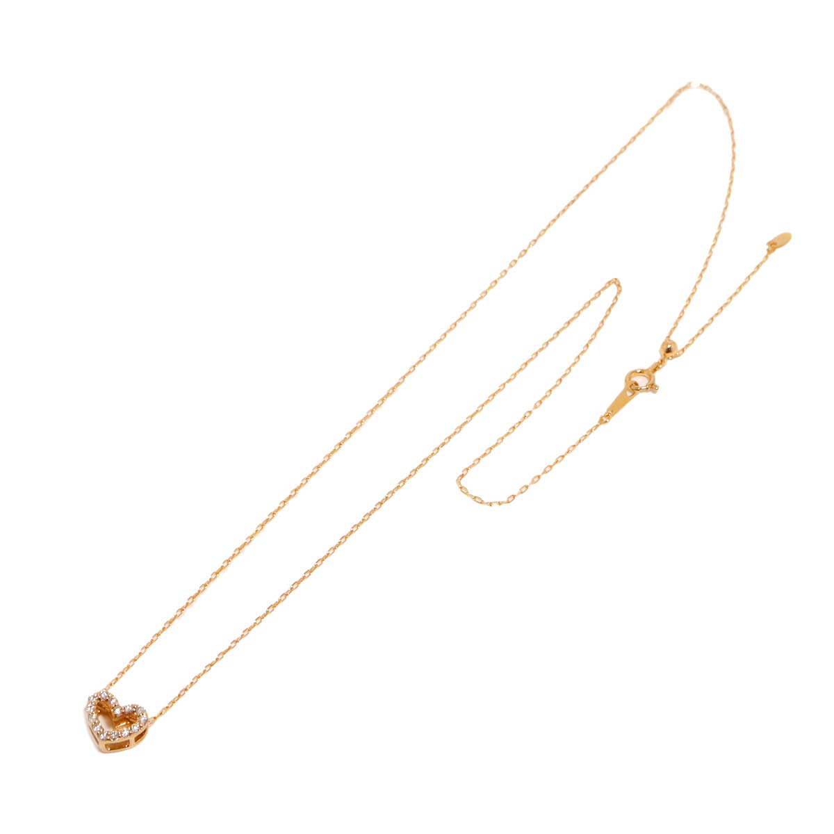 Diamond 0.15ct Necklace 18K Pink Gold 750