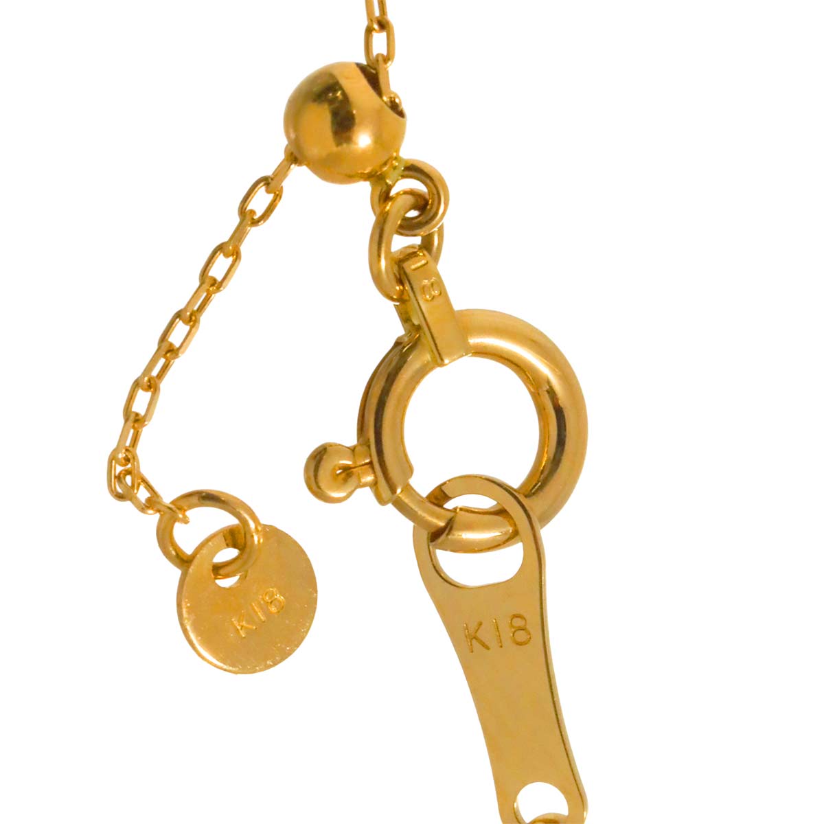 Diamond 0.45ct Necklace 18K YG Yellow Gold 750