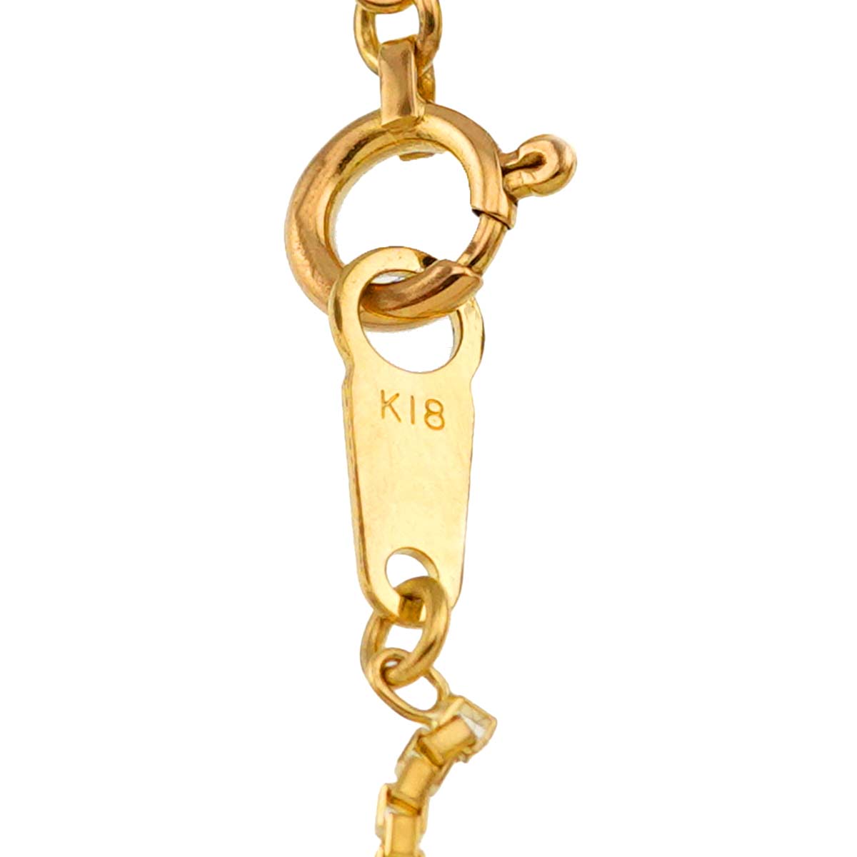 Diamond 0.20ct Necklace 18K YG Yellow Gold 750