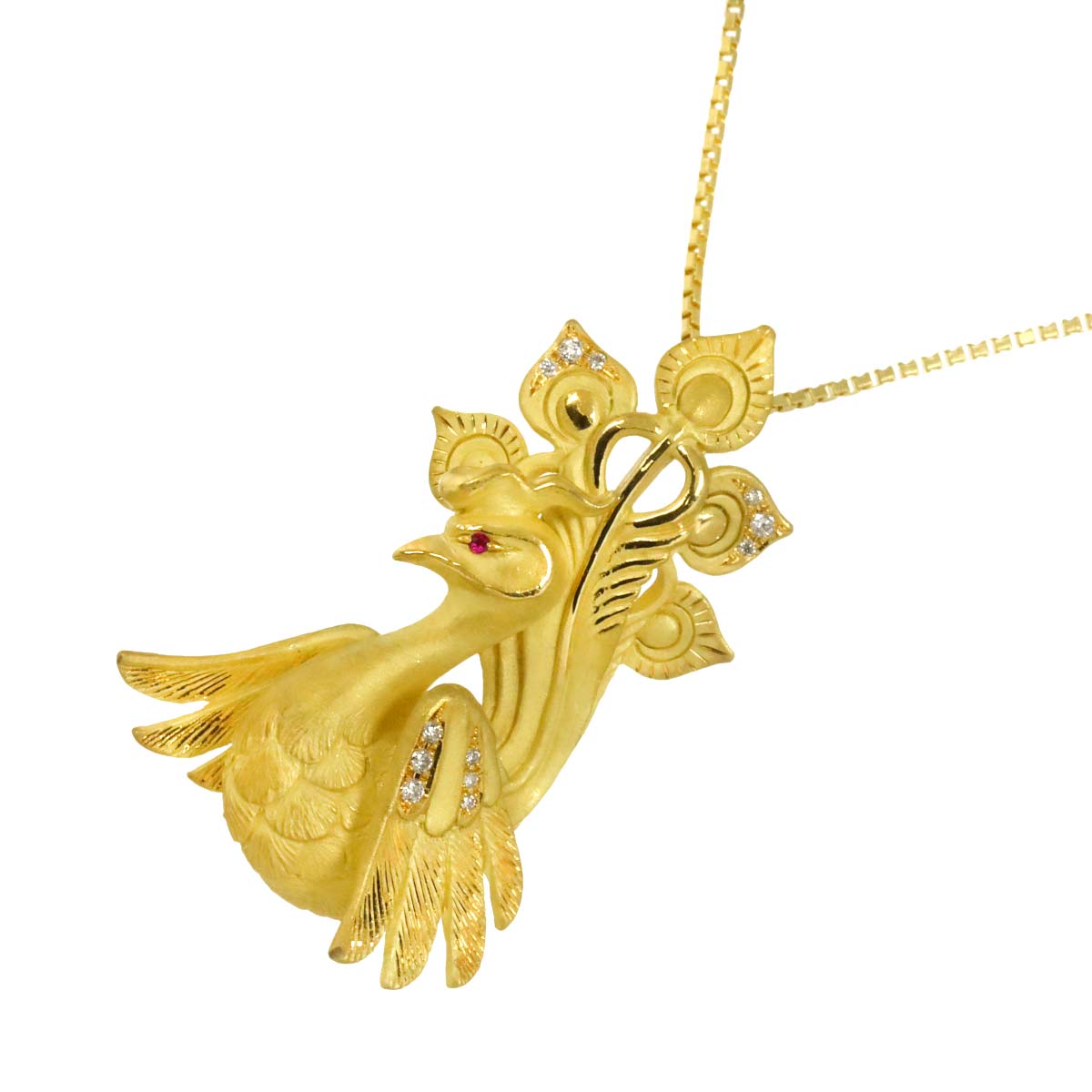 Diamond 0.20ct Necklace 18K YG Yellow Gold 750