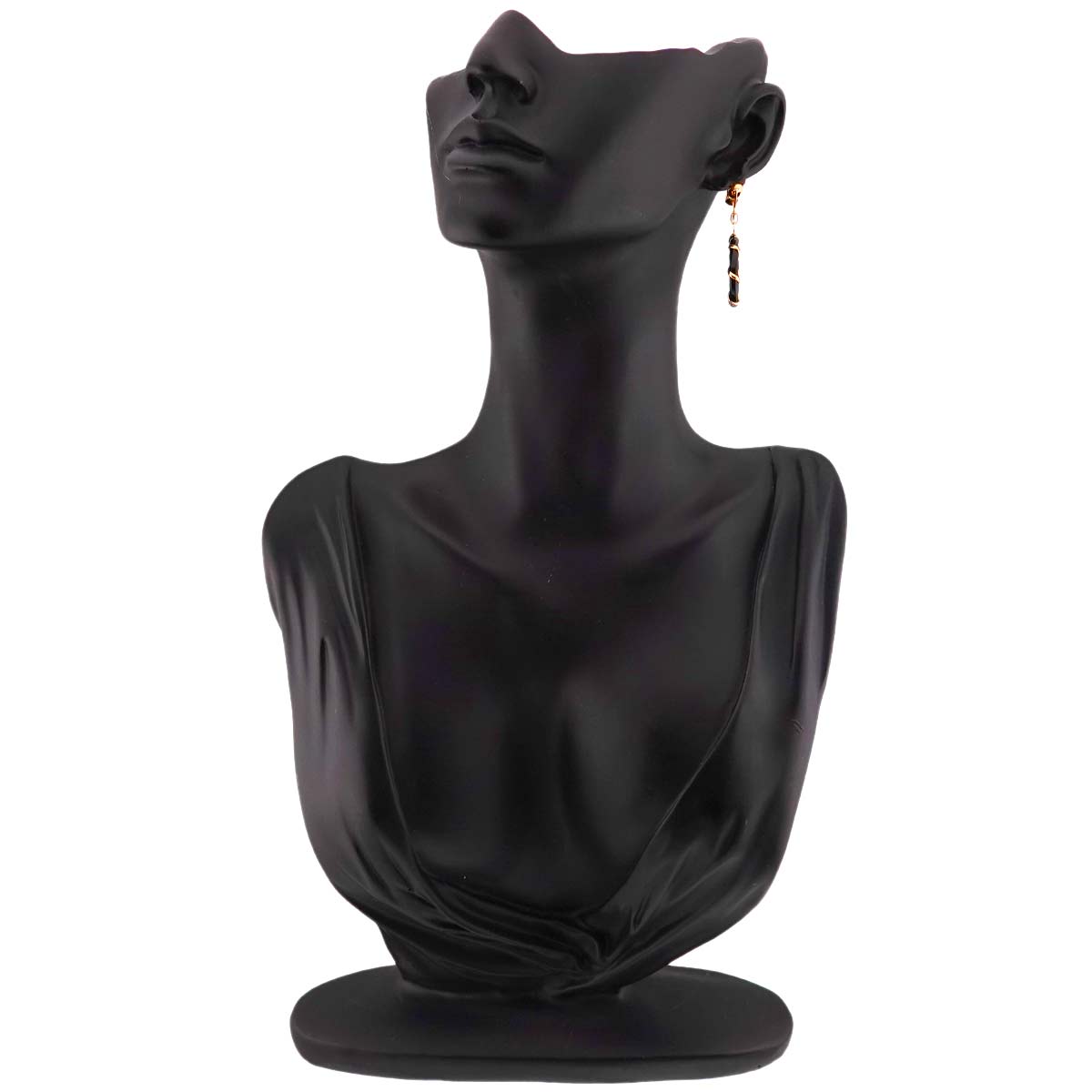 Onyx Earrings Clip-on 18K K18 YG 750