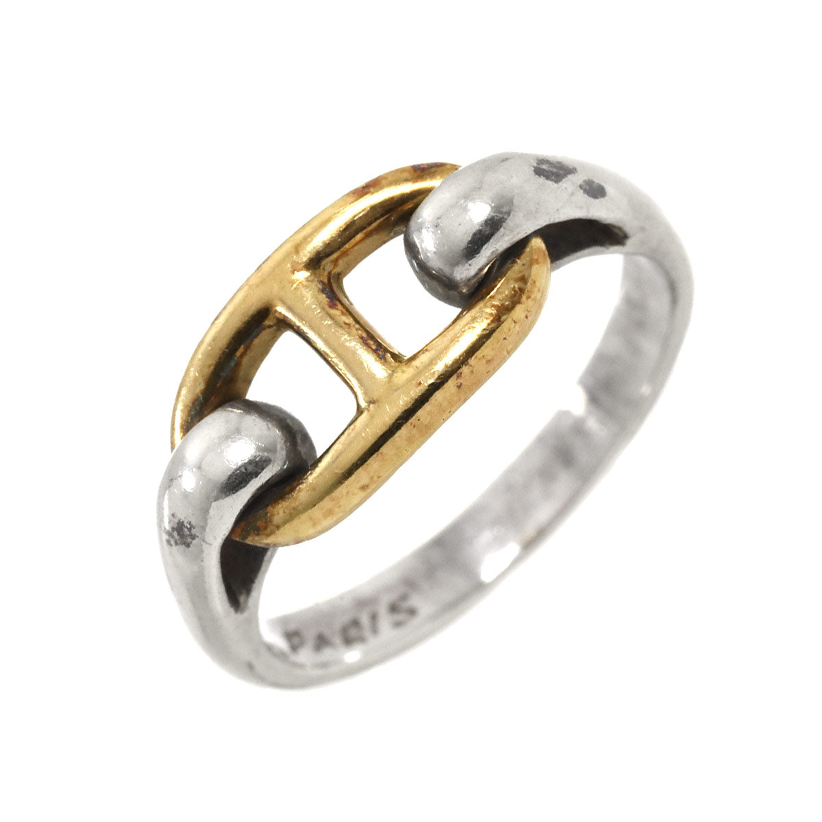 Chaine dancre Ring Silver 925 18K YG 750 Size4.75-5(US)