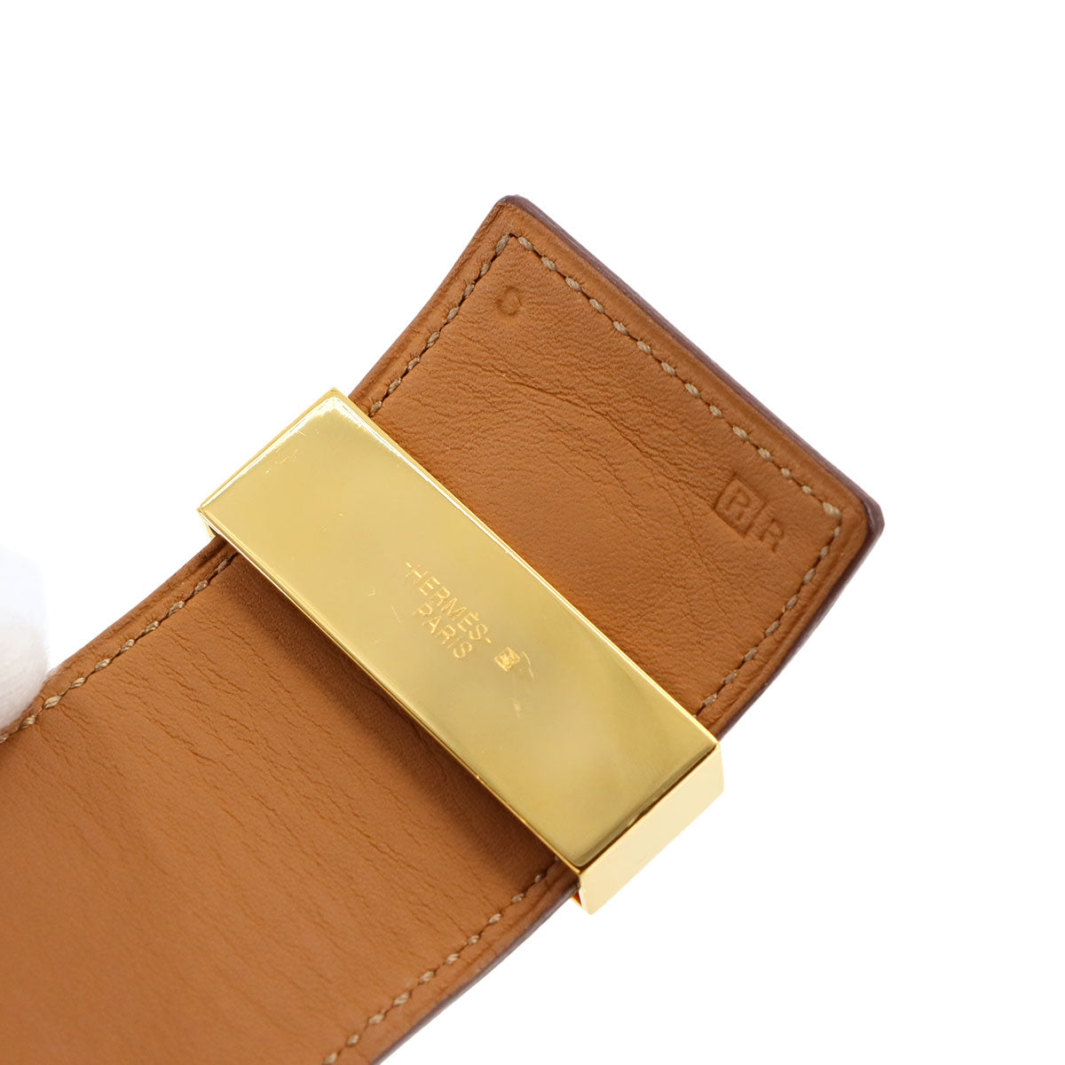 Collier De Chien Bangle Veau Epsom Orange Poppy Bracelet