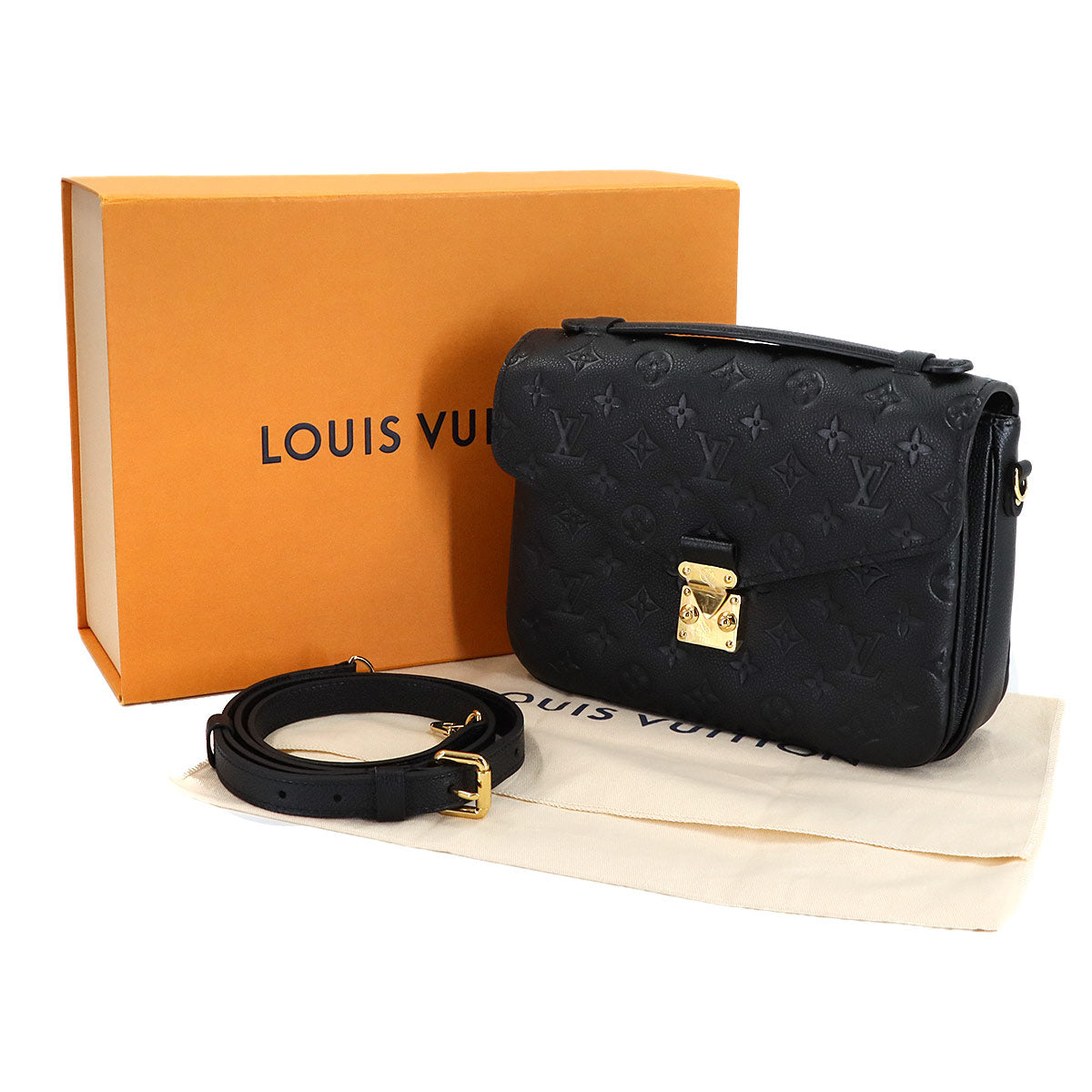 Monogram Empreinte Pochette Metis MM Leather Noir M41487