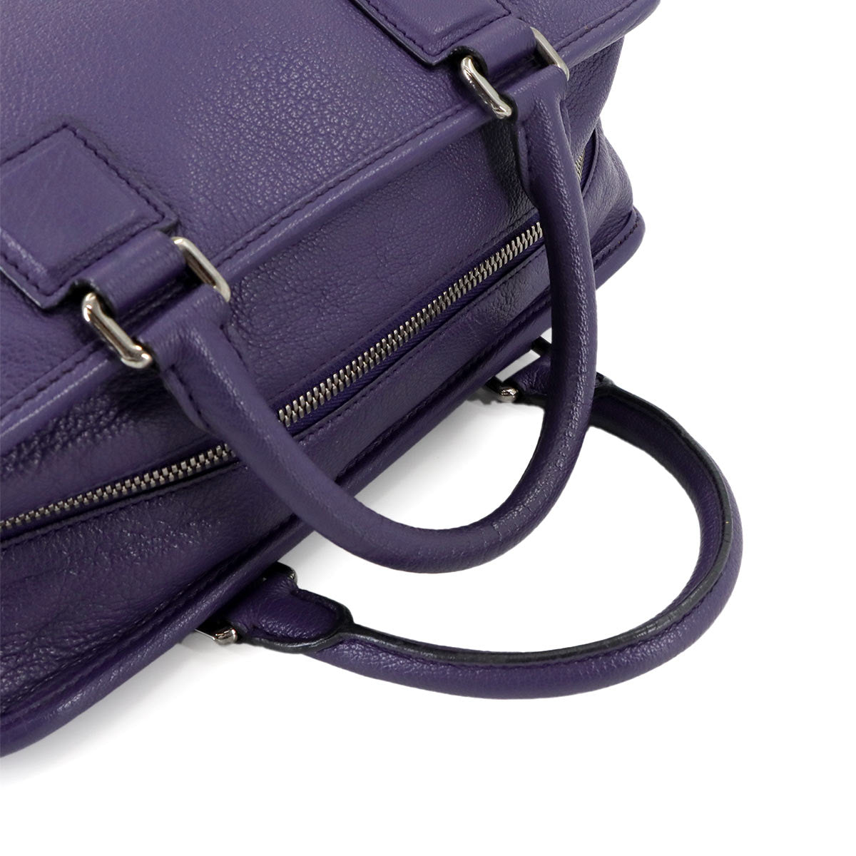 Amazona 28 Hand Bag Leather Purple Anagram Purse