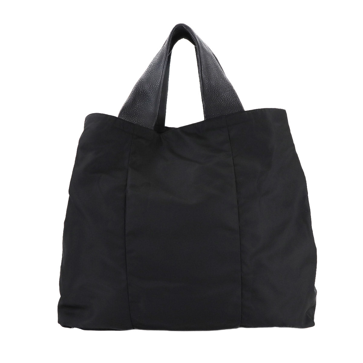 Tote Bag Nylon Leather Nero Black VA0677 Purse