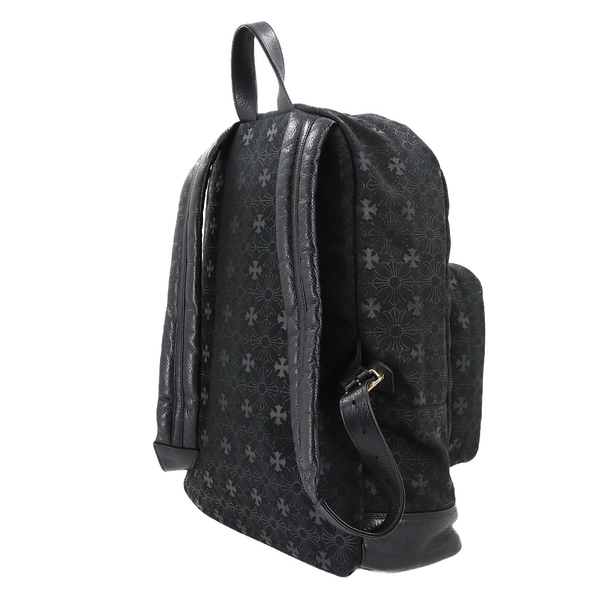 7th Grade CH Plus Backpack Denim Leather Black Purse