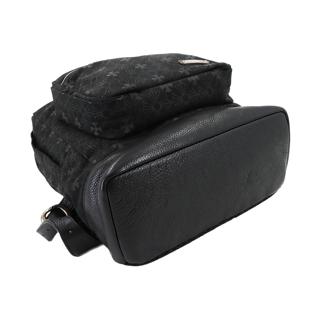 7th Grade CH Plus Backpack Denim Leather Black Purse