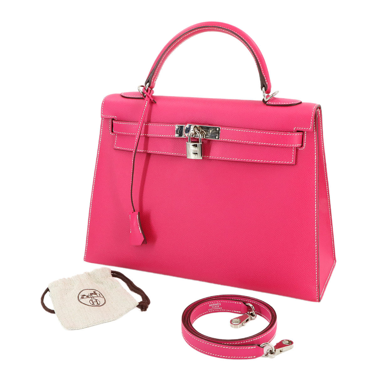 Kelly 32 2way Hand Shouder Bag Epsom Rose tyrien