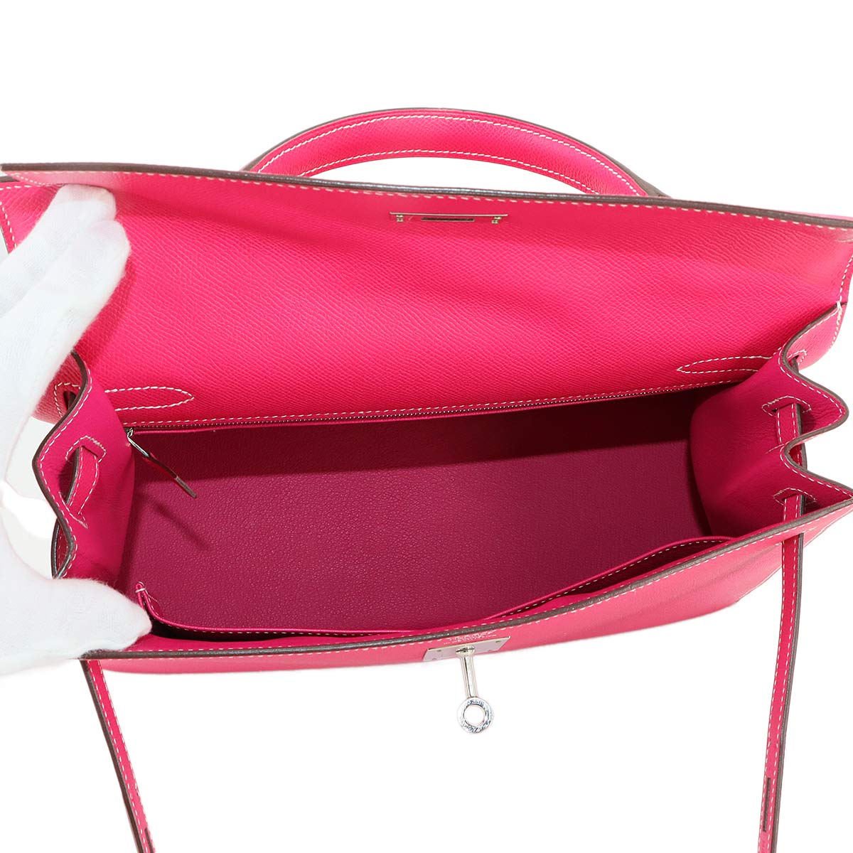 Kelly 32 2way Hand Shouder Bag Epsom Rose tyrien