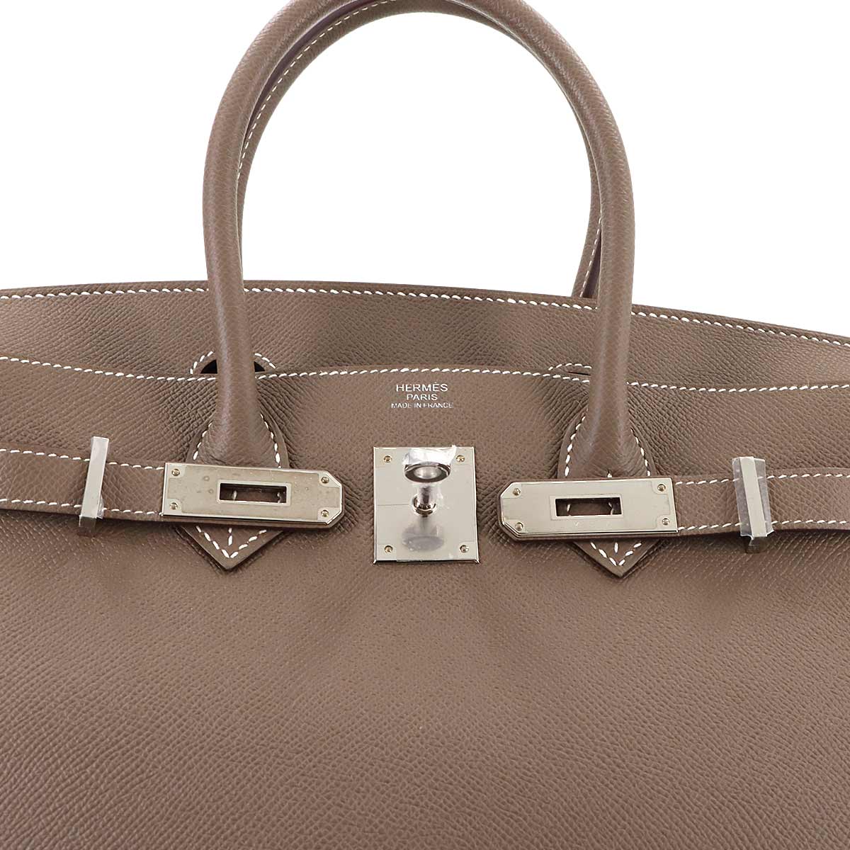 Birkin 30 Veau Epsom Etoupe Hand Bag Purse Beige
