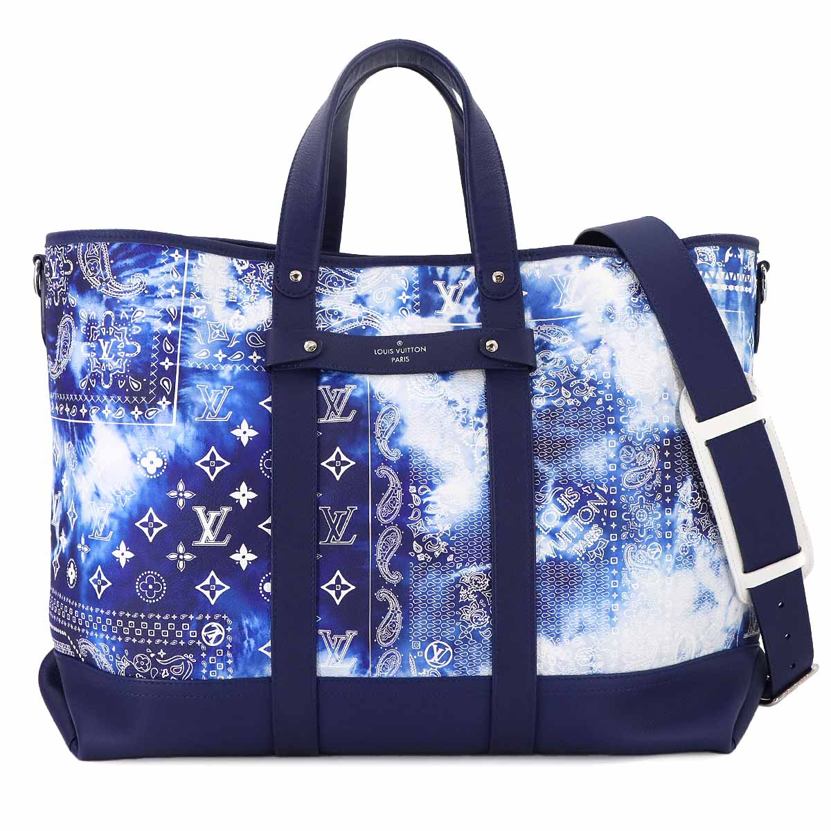 Monogram Bandana Trolley Tote Shoulder Leather M20553