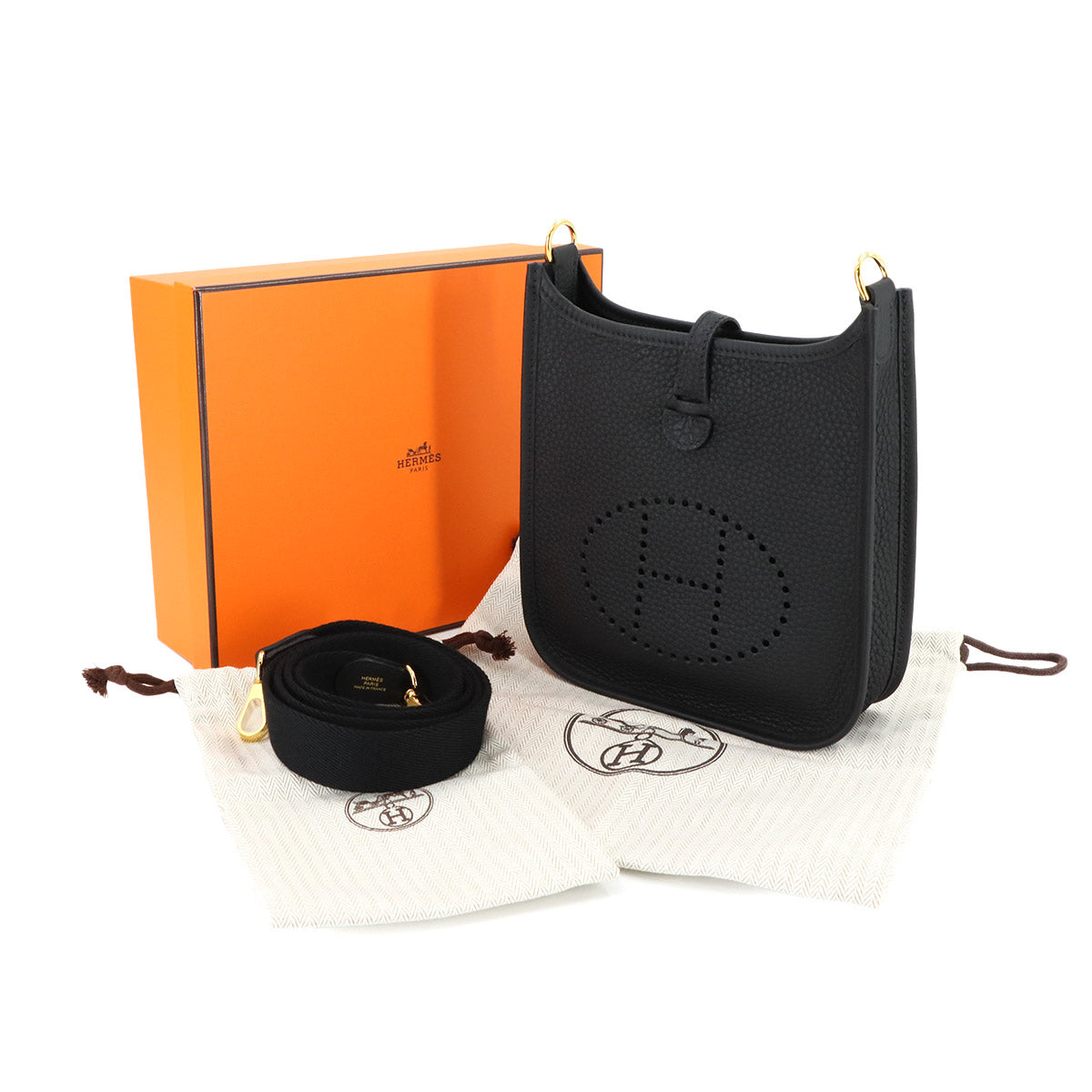 Evelyne Amazone TPM Shoulder Bag Taurillon Clemence Black