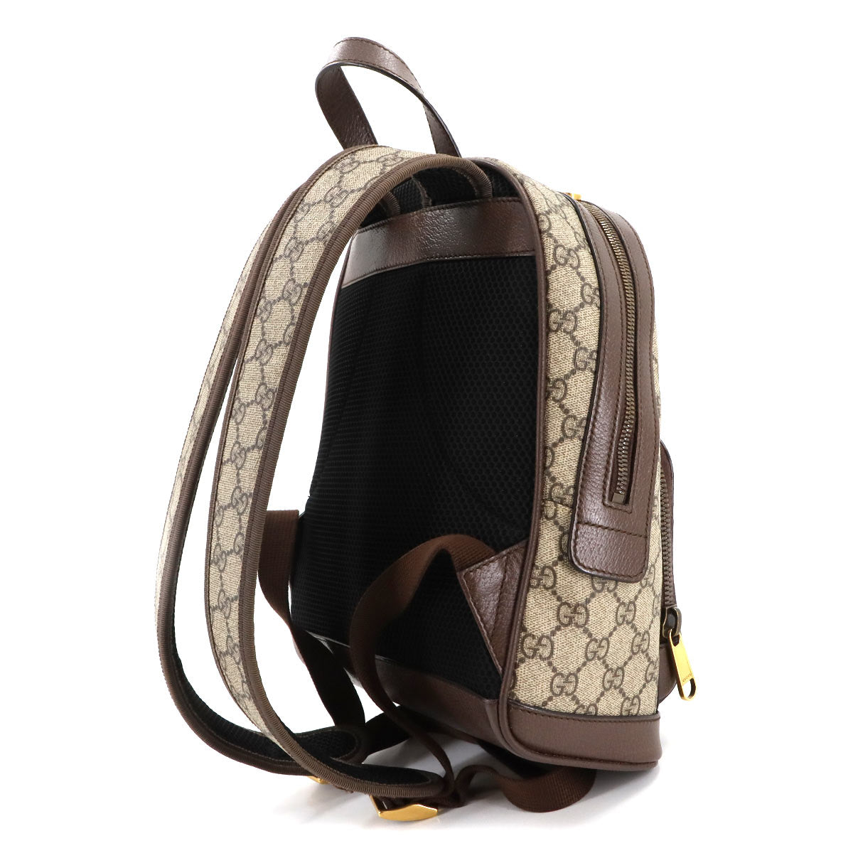 Ophidia GG Backpack GG Supreme Canvas Leather Beige Brown 735415