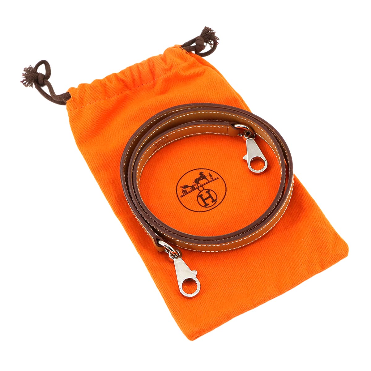 Shoulder Strap Chamonix Leather Natural Brown