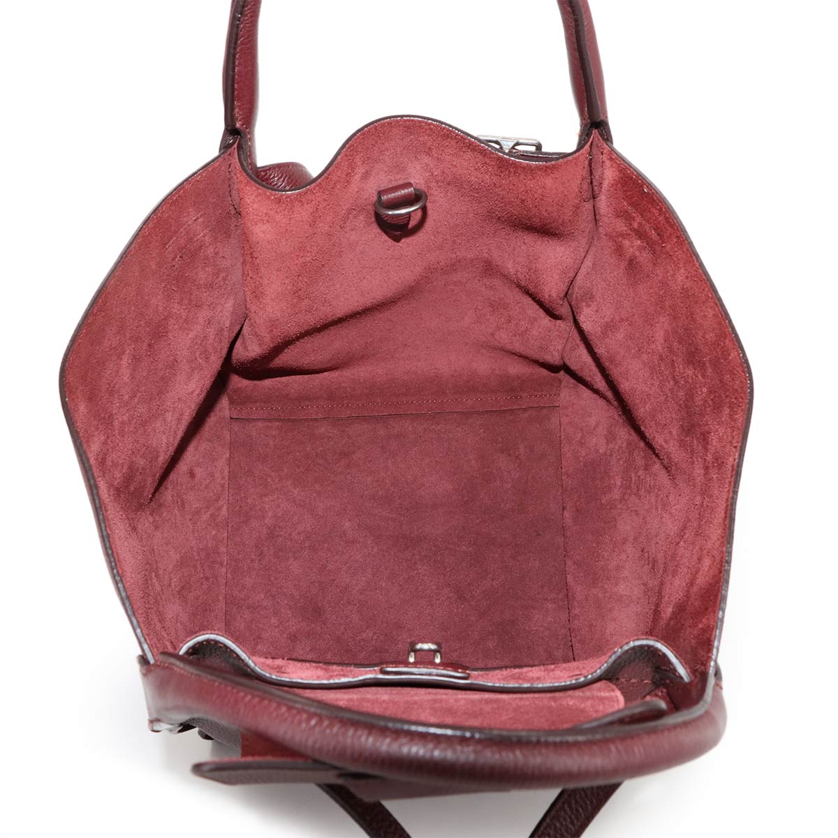 CELINE Big Bag Small With Longstrap Hand Shoulder Bag Leather Bordeaux