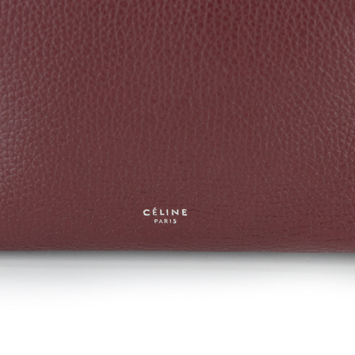 CELINE Big Bag Small With Longstrap Hand Shoulder Bag Leather Bordeaux