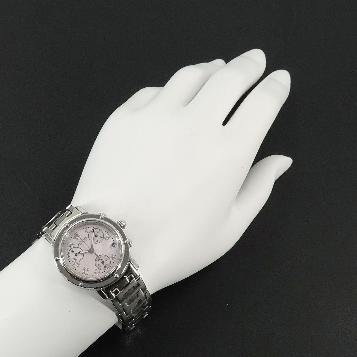 Clipper Chronograph CL1 310 Date Quartz Pink Shell Dial Ladies