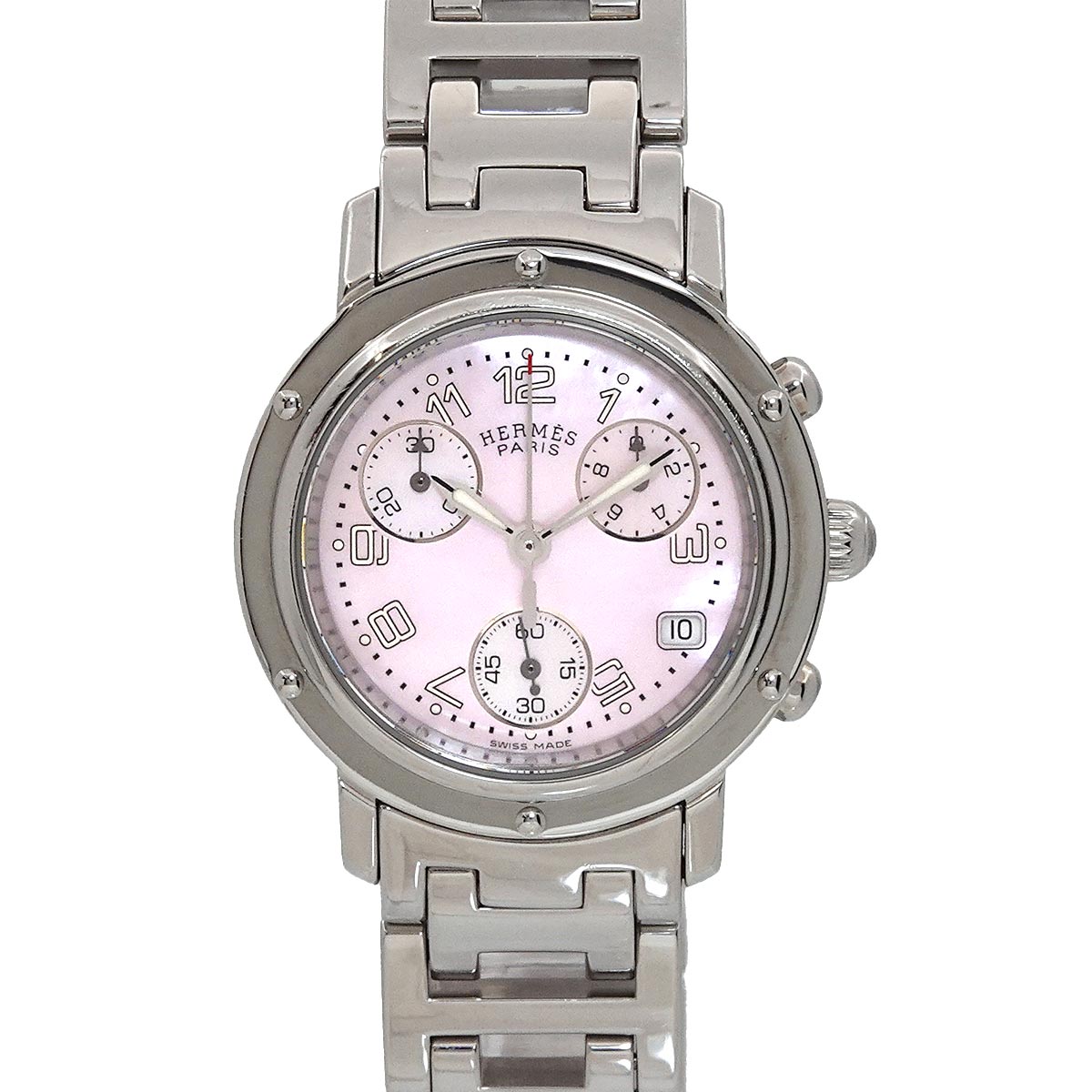 Clipper Chronograph CL1 310 Date Quartz Pink Shell Dial Ladies