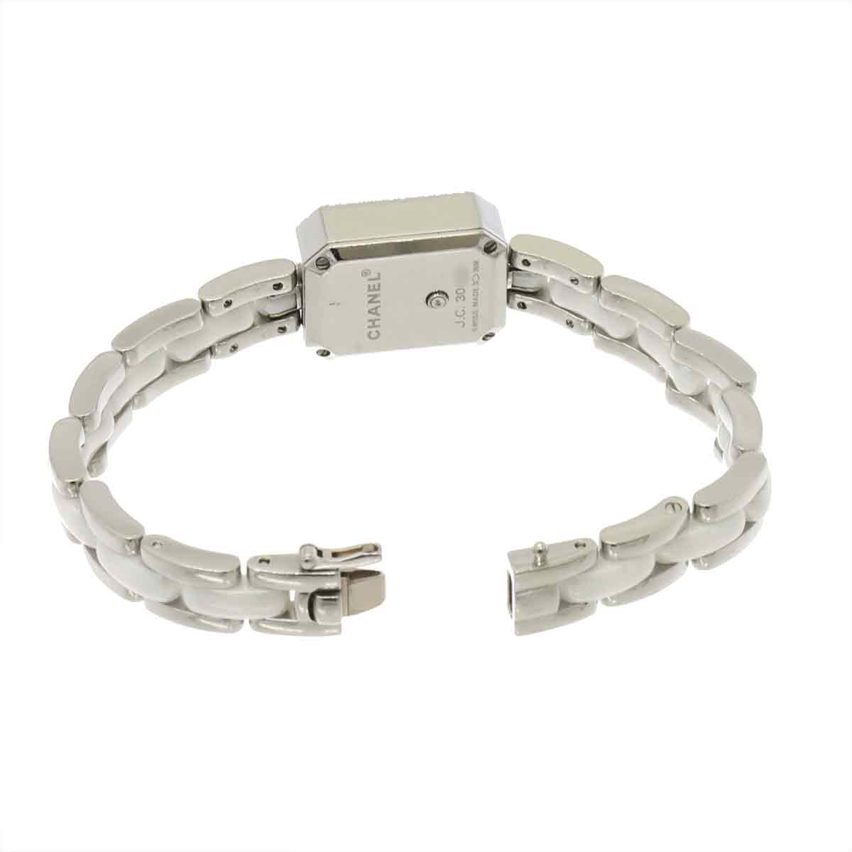 Premiere H2132 Diamond Bezel Ceramic Quartz White Dial Ladies