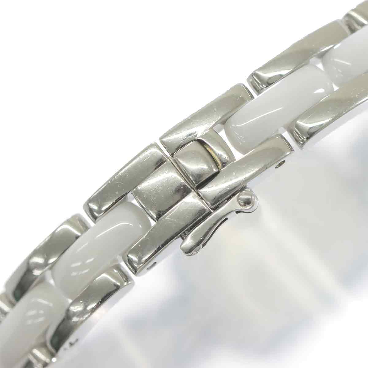 Premiere H2132 Diamond Bezel Ceramic Quartz White Dial Ladies
