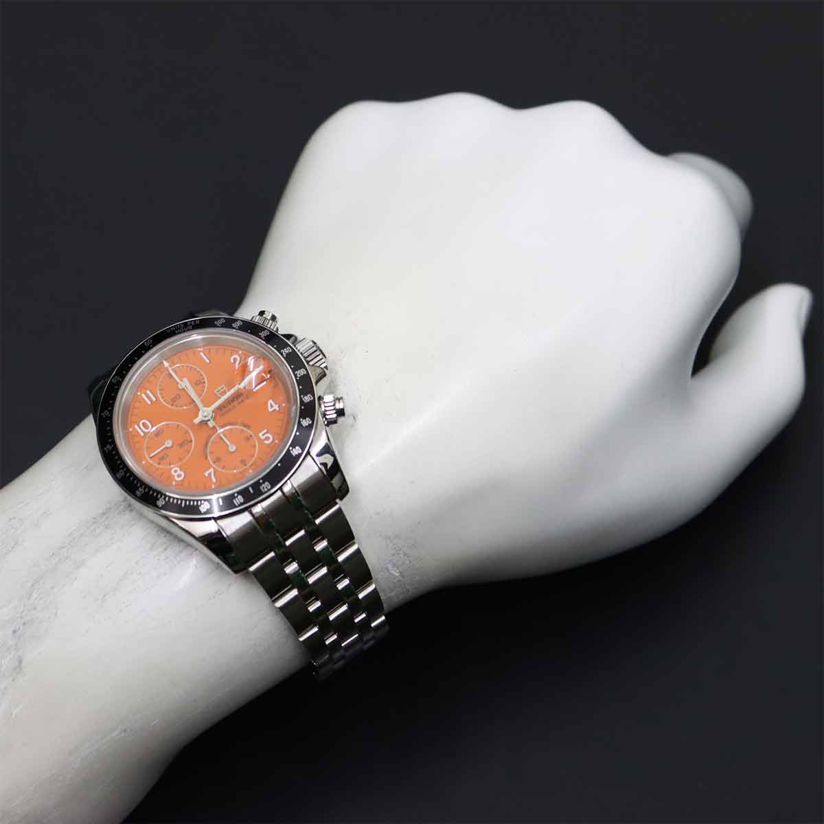 Chrono Time Tiger 79260P Chronograph Date Automatic Orange Dial