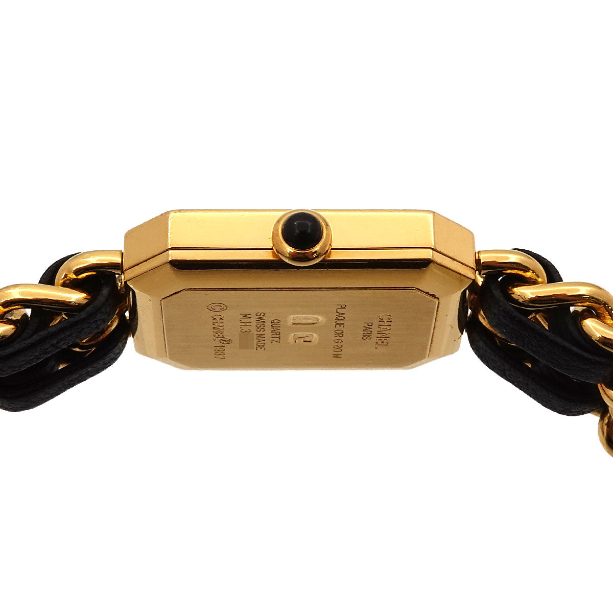 Premiere Size M H0001 Vintage Quartz Black Dial Ladies Watch