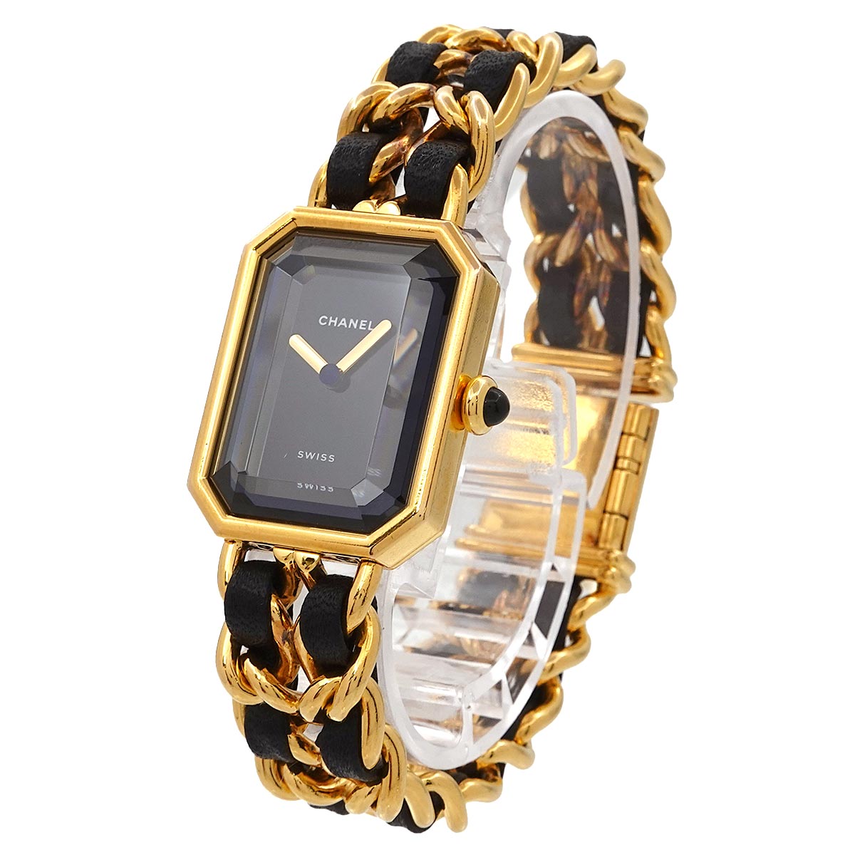 Premiere Size M H0001 Vintage Quartz Black Dial Ladies Watch