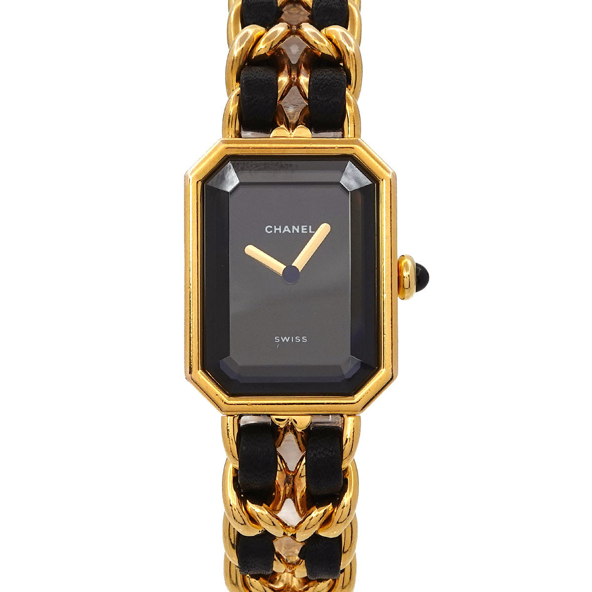 Premiere Size M H0001 Vintage Quartz Black Dial Ladies Watch