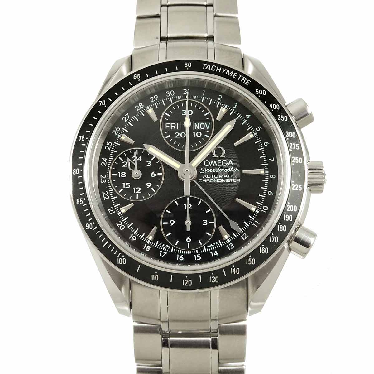 Speedmaster Triple Calendar 3220 50 Automatic Black Dial Mens