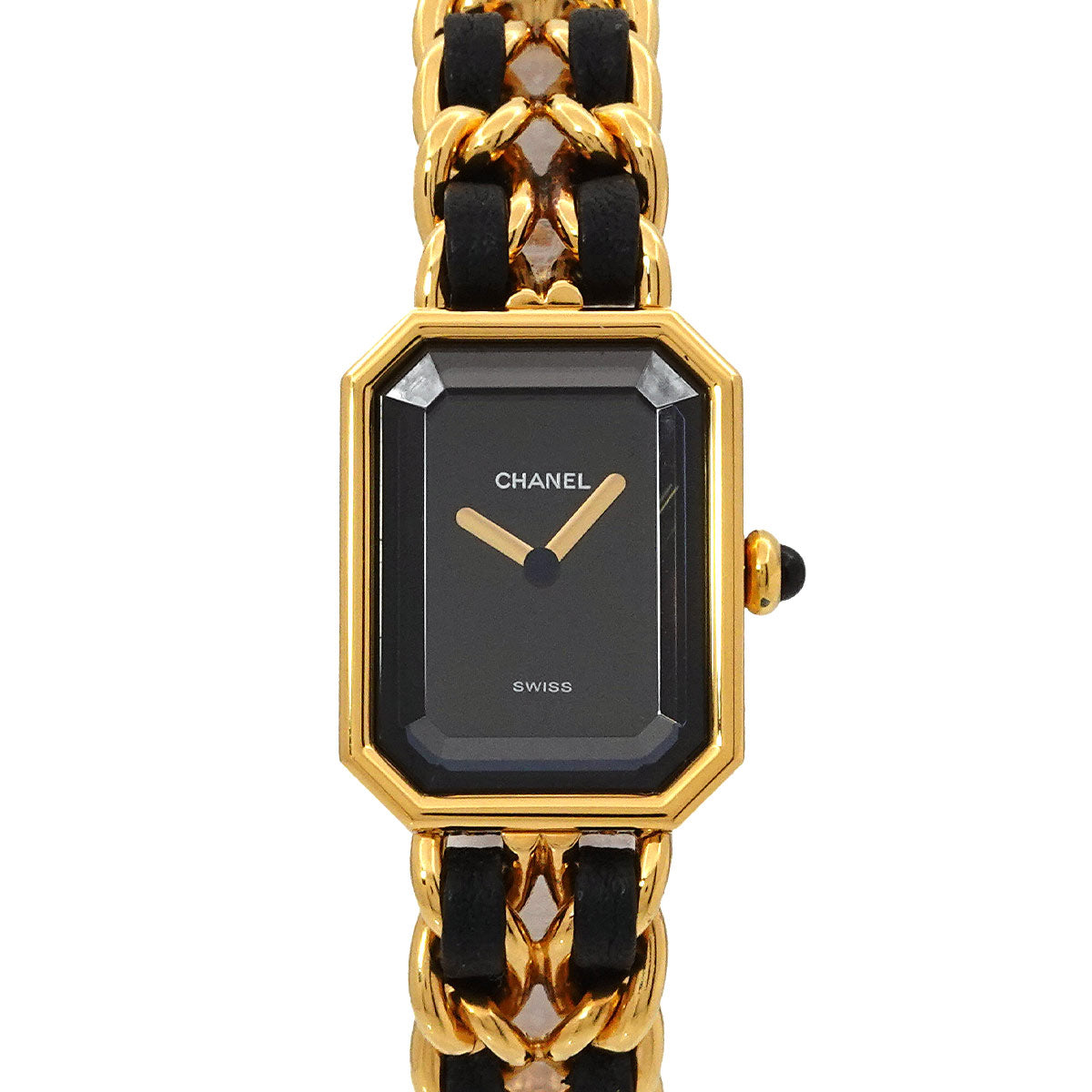 Premiere Size M H0001 Vintage Quartz Black Dial Ladies Watch