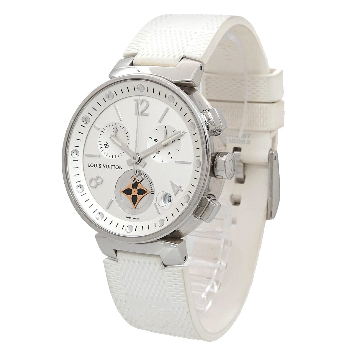 Tambour Moon Star Q8D10 Chronograph Date White Dial