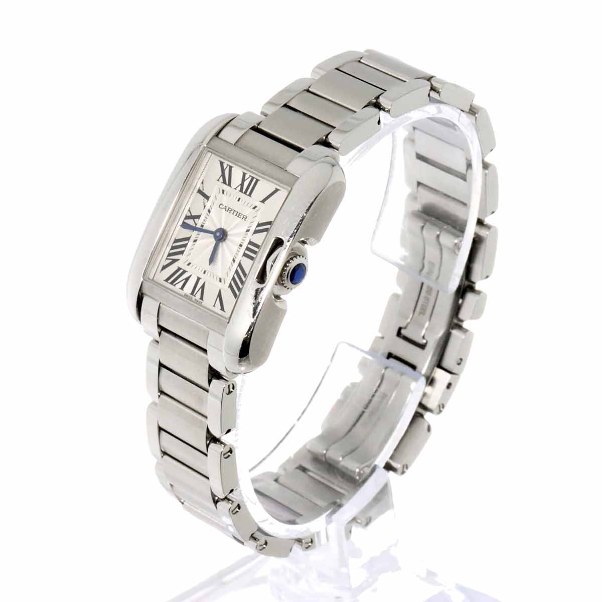 Tank Anglaise SM W5310022 Quartz Silver Dial Ladies