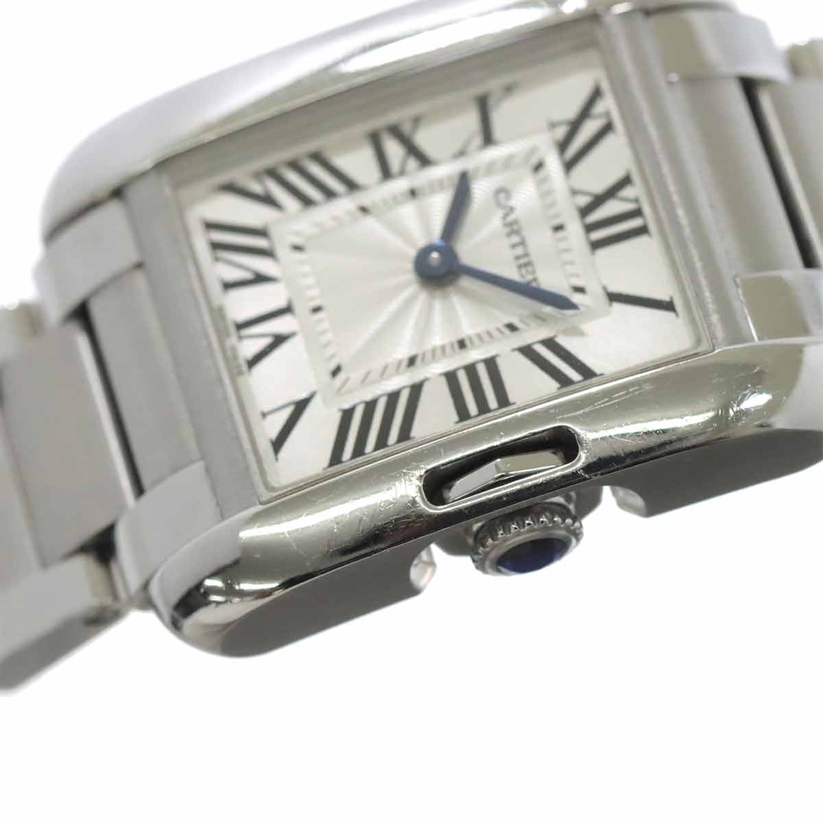 Tank Anglaise SM W5310022 Quartz Silver Dial Ladies