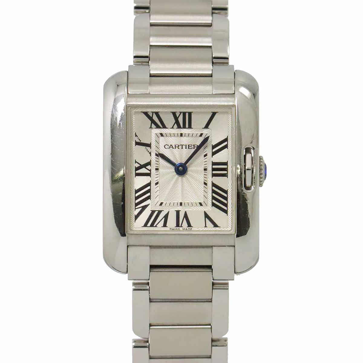 Tank Anglaise SM W5310022 Quartz Silver Dial Ladies