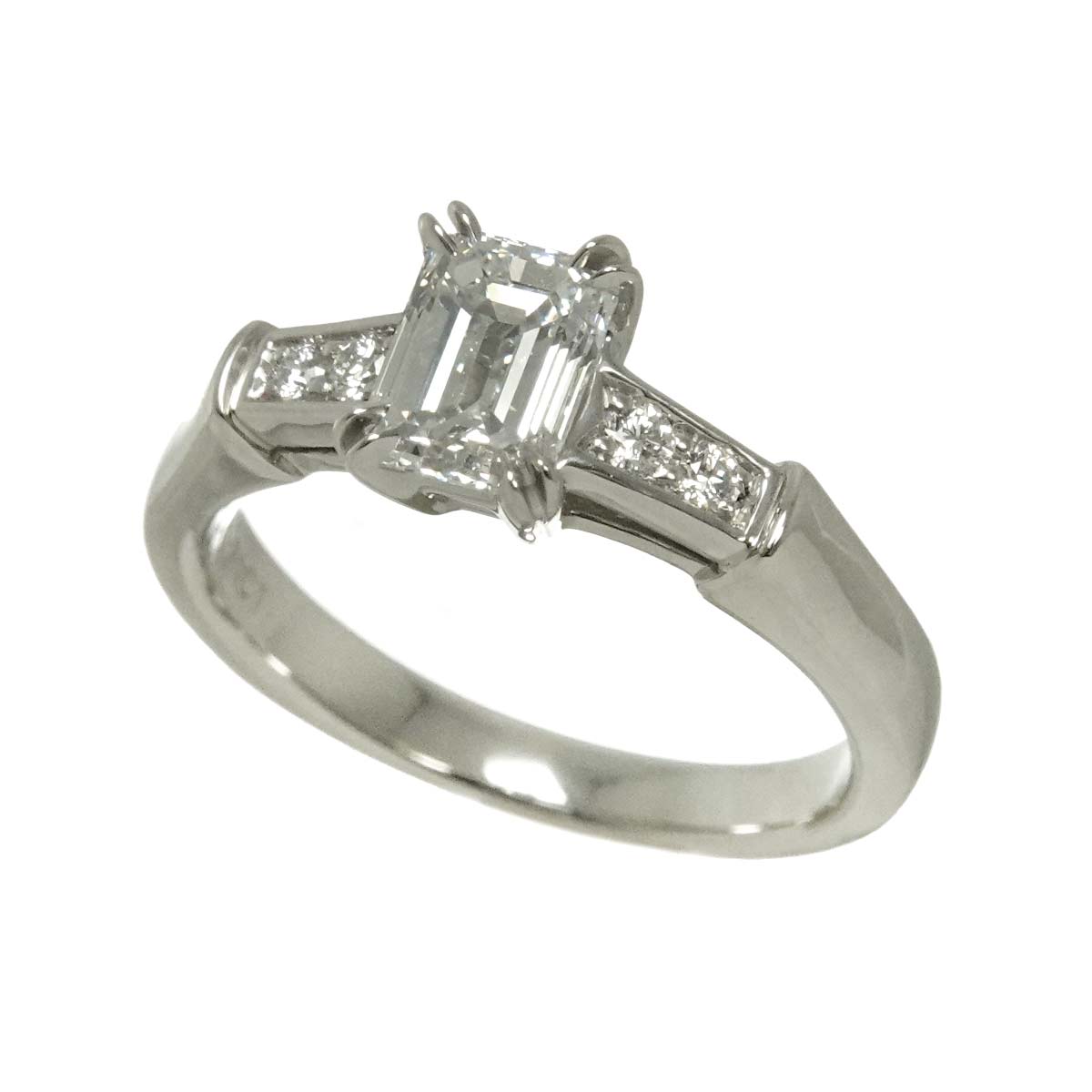 Diamond 0.71ct D/VVS2 Ring Pt 4.5-4.75(US)
