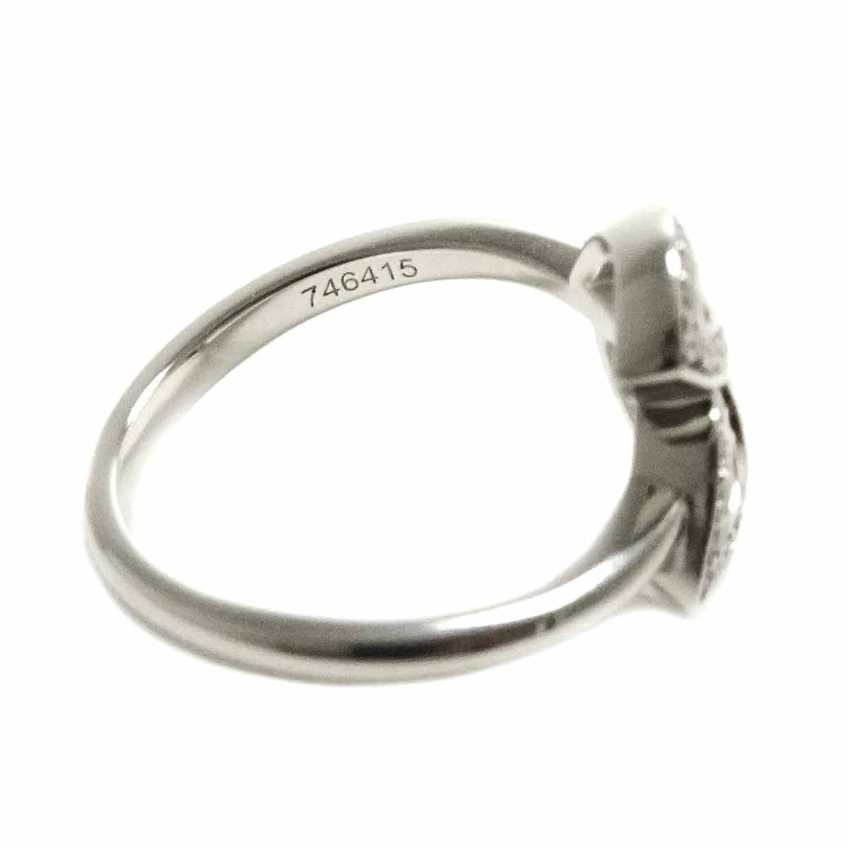 Lily Cluster mini Diamond Ring Pt Size5.25(US)